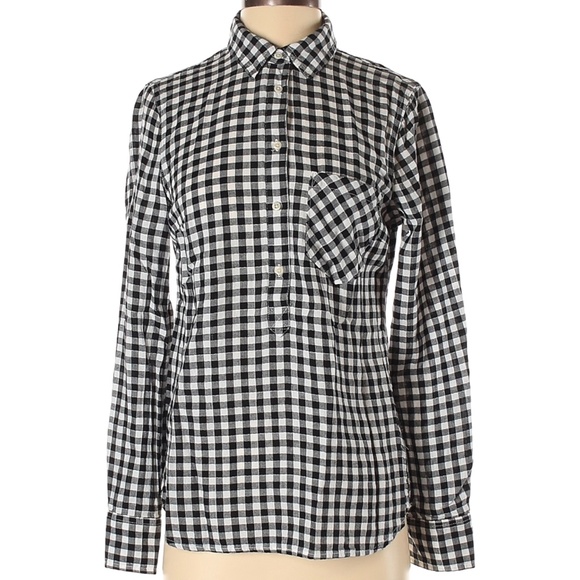 Black and White Checkered Button up size small - Picture 1 of 2